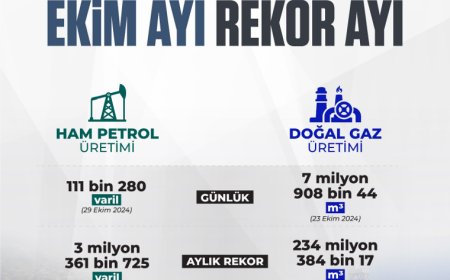 Petrol ve Doğal Gaz Üretiminde Tüm Zamanların Rekoru