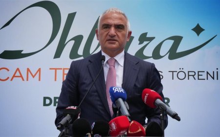 Kültür ve Turizm Bakanı Mehmet Nuri Ersoy, İhlara Vadisi Cam Terası'nın Açılışına Katıldı