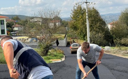 Serdivan Belediyesi’nden Hamitabat Mahallesi’ne Sıcak Asfalt Hizmeti