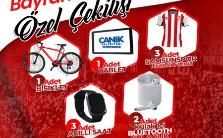 29 Ekim’de Hediyeler Canik Belediyesi’nden