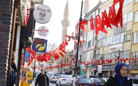 Aksaray, Cumhuriyetin 101. Yılını Bayraklarla Karşılıyor