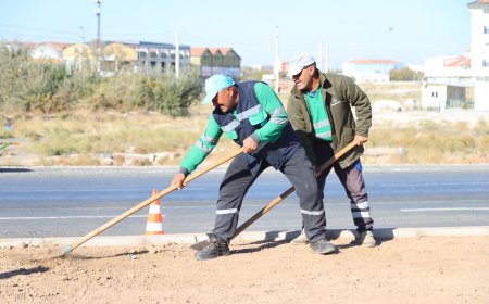 Aksaray’da Yeni Yol ve Bulvarlarda Yeşil Alan İçin Dolgu Çalışmaları Sürüyor