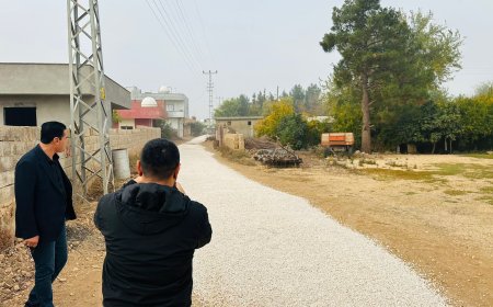 Düzova (Lebbana) Mahallesi'nde Mucur Serimi Yapılıyor