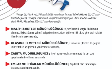 Edirne Belediyesi’nde Elektronik Tebligat Dönemi Başlıyor