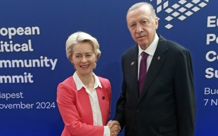 Cumhurbaşkanı Erdoğan, AB Komisyonu Başkanı Ursula von der Leyen ile Görüştü