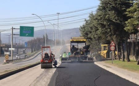 Körfez Belediyesi, 1 Günde 500 Ton Asfalt Serimi Gerçekleştirdi