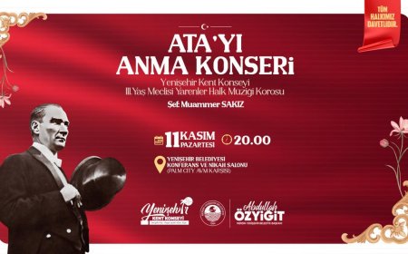 Yenişehir Belediyesi, Ata’yı Anma Konseri Düzenleyecek