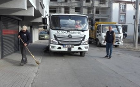 Gemlik'te Boş Arsalar Temizleniyor