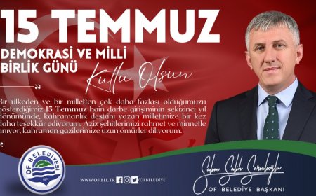 Başkan Sarıalioğlu'ndan 15 Temmuz Demokrasi ve Milli Birlik Günü Mesajı