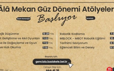 Âlâ Mekan Güz Dönemi Atölyeleri Başlıyor