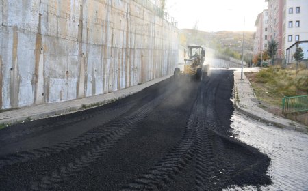 TOKİ Konutlarına Asfalt Çalışması Yapıldı