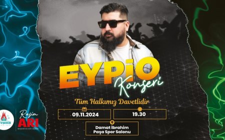 Eypio Konseri 9 Kasım Cumartesi Akşamı Yapılacak