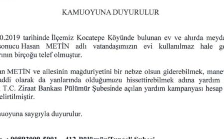 Pülümür Belediyesi'nden Öğrencilere Kışlık Yardım Kampanyası