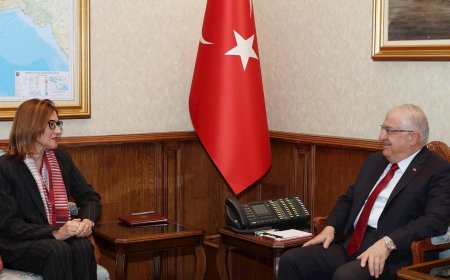 Millî Savunma Bakanı Yaşar Güler, AGİT Daimî Temsilcisi Büyükelçi Zeynep Kızıltan’ı Kabul Etti