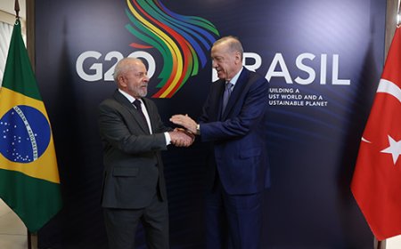 Cumhurbaşkanı Erdoğan, Brezilya Devlet Başkanı Lula da Silva ile Görüştü