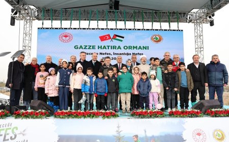 Bakan Göktaş, Gazze Hatıra Ormanı’na Fidan Dikti