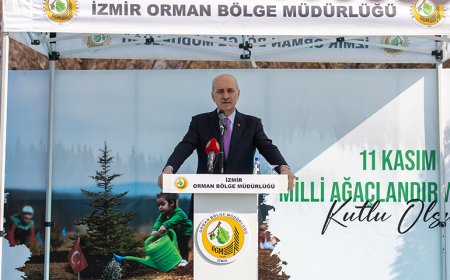 TBMM Başkanı Numan Kurtulmuş, İzmir’de Fidan Dikim Törenine Katıldı