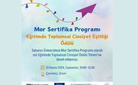 Eğitimde Toplumsal Cinsiyet Eşitliği Ödül Töreni 2024 Çevrim İçi Olarak Gerçekleştirilecek