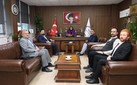 İHH Mersin Şube Başkanı Mehmet Furkan Özbay, İl Milli Eğitim Müdürü Fazilet Durmuş’u Ziyaret Etti