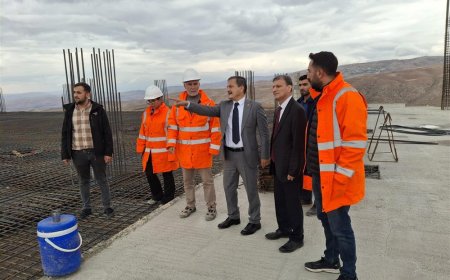 Siirt'te 400 Yataklı Hastane İnşaatına İl Sağlık Müdürü’nden Ziyaret