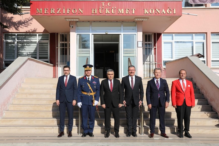 Merzifon Belediye Başkanı Alp Kargı, Cumhuriyet Bayramı Tebrik Programına Katıldı