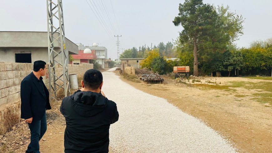 Düzova (Lebbana) Mahallesi'nde Mucur Serimi Yapılıyor