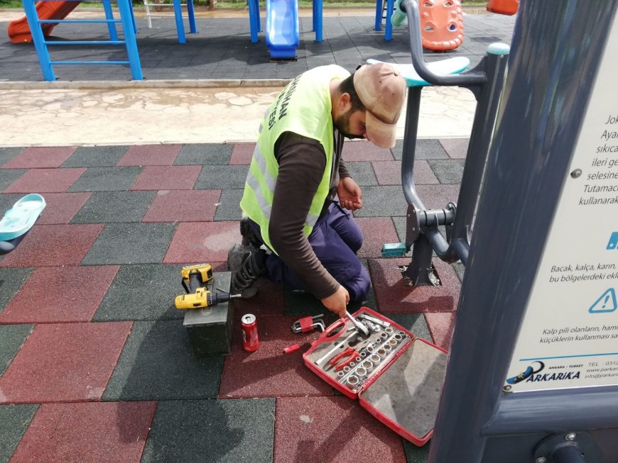 Yahşihan Belediyesi’nde Bakım ve Onarım Çalışmaları Devam Ediyor