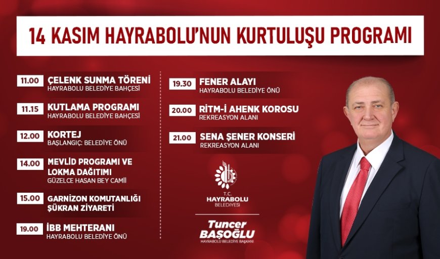 14 Kasım Hayrabolu’nun Kurtuluşu Programı Düzenlendi