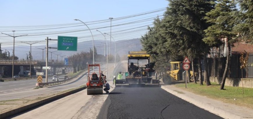 Körfez Belediyesi, 1 Günde 500 Ton Asfalt Serimi Gerçekleştirdi