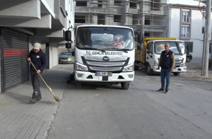 Gemlik'te Boş Arsalar Temizleniyor