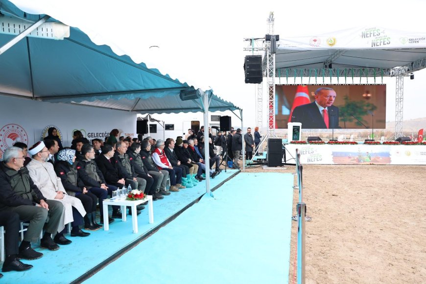 Bakan Göktaş, Gazze Hatıra Ormanı’na Fidan Dikti