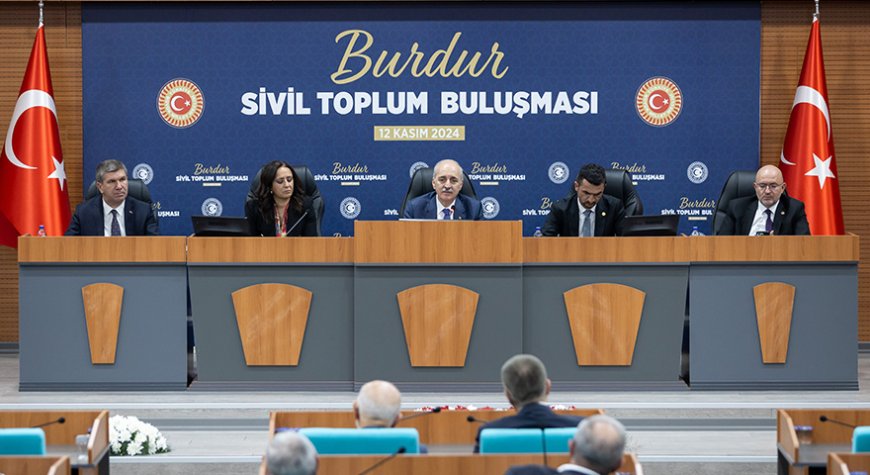 TBMM Başkanı Kurtulmuş, Burdur Sivil Toplum Buluşması Programında Konuştu