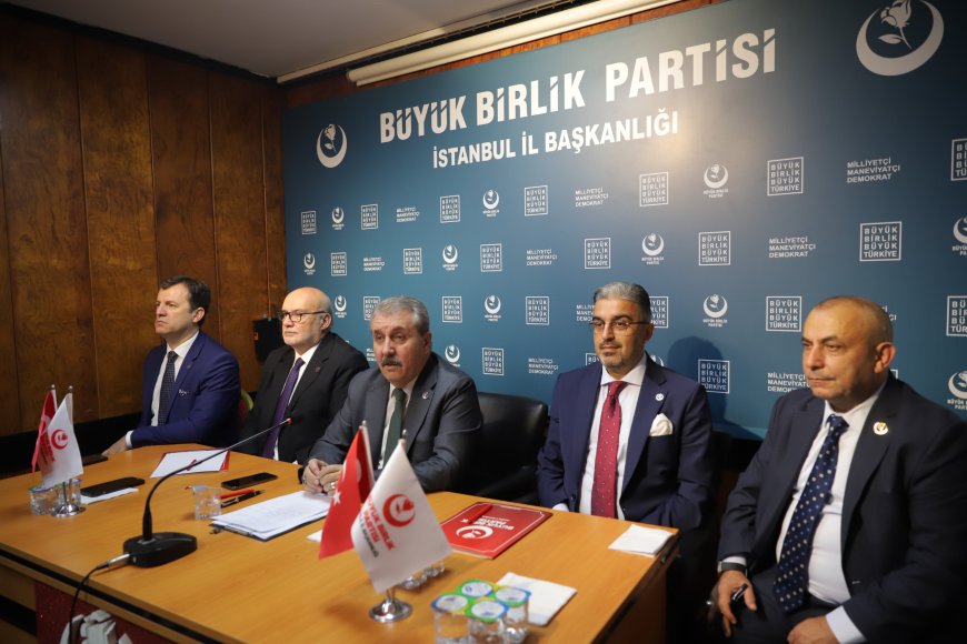 BBP Genel Başkanı Mustafa Destici’nin İstanbul Basın Toplantısında Açıklamaları