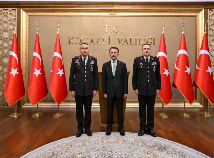 Jandarma Genel Komutanlığı Denetleme ve Değerlendirme Başkanı Tümgeneral Murat Bulut, Vali İlhami Aktaş’ı Ziyaret Etti