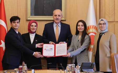 Ulusal Çocuk Forumu Sonuç Bildirgesi TBMM Başkanı Kurtulmuş’a Sunuldu