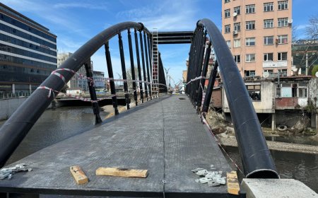 Zonguldak'ta Yeni Çelik Yaya Köprüsü Hizmete Açıldı