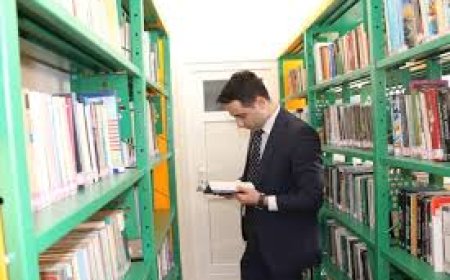 Korgan İlçe Milli Eğitim Müdürü'nden Kütüphane Ziyareti