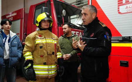 Düzce İtfaiyesinden Üniversite Öğrencilerine Acil Durum Eğitimi