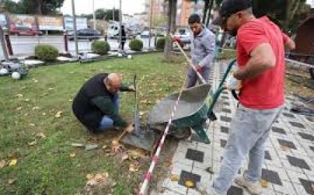 Menderes'te Parkların Elektrik Tesisatları Yenileniyor