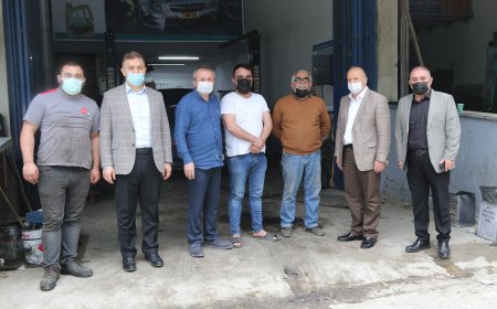 Başkan Çetiner Sanayi Esnafını Ziyaret Etti