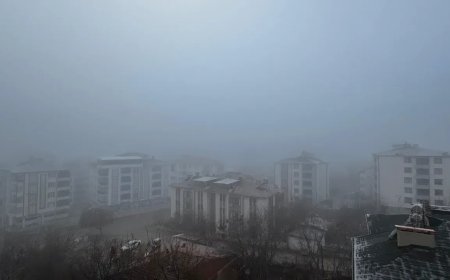 Elazığ’da Sabah Sis Etkili Oldu