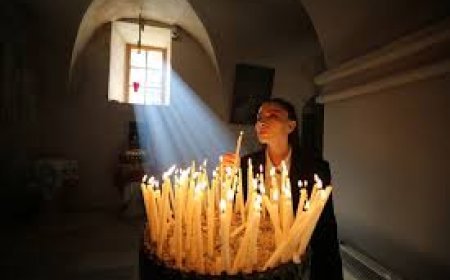 Mardin'de Tarihi Kırklar Kilisesi'nde Noel Ayini Düzenlendi