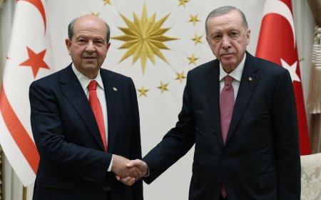 Cumhurbaşkanı Erdoğan, KKTC Cumhurbaşkanı Tatar ile Görüştü
