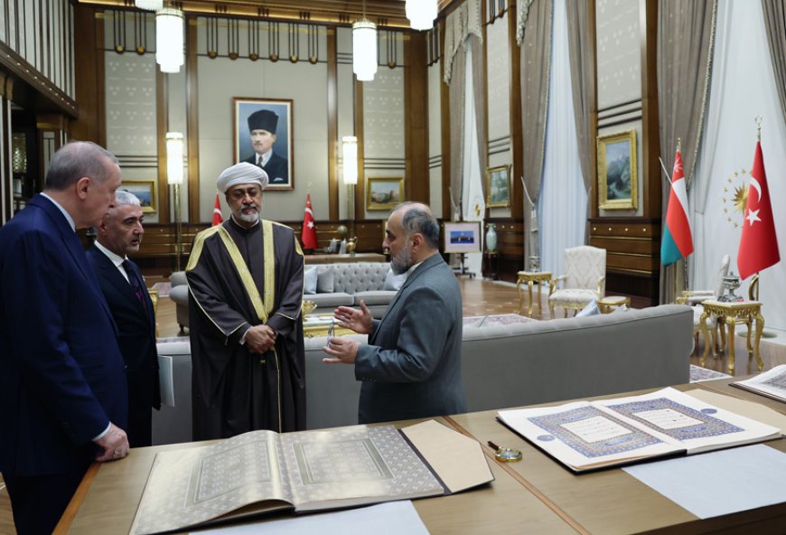 Umman Sultanı Heysem Bin Tarık Cumhurbaşkanlığı Külliyesinde Resmî Törenle Karşılandı