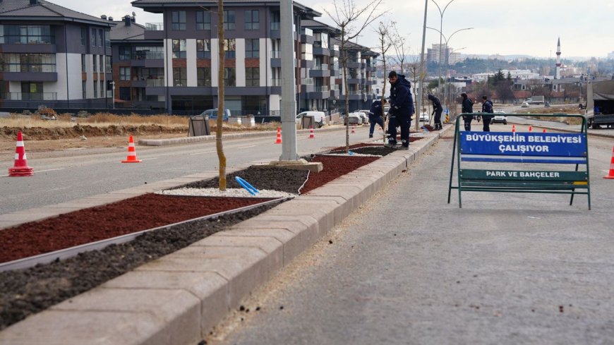 Büyükşehir’den Kuru Peyzaj Çalışması