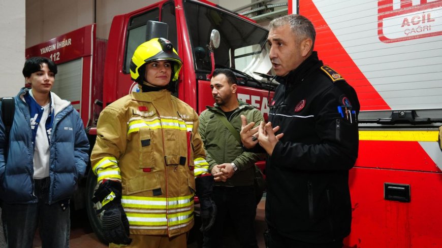 Düzce İtfaiyesinden Üniversite Öğrencilerine Acil Durum Eğitimi