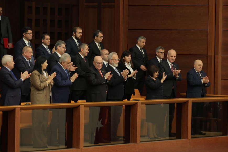 TBMM Başkanı Numan Kurtulmuş ve Azerbaycan Millî Meclis Başkanı Sahiba Gafarova’dan Ortak Basın Toplantısı