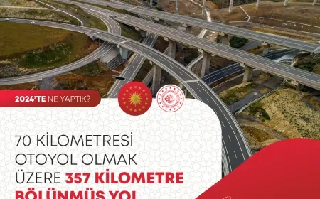 Türkiye’nin Ulaşım Ağında Büyük Hamle: 357 Kilometre Bölünmüş Yol Tamamlandı
