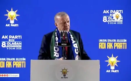 AK Parti Rize 8'inci Olağan İl Kongresi'nde Cumhurbaşkanı Erdoğan'dan Türkiye Yüzyılı Vurgusu