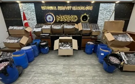 İstanbul’da NARKOKAPAN-6 Operasyonu: 1 Milyon 795 Bin Uyuşturucu Hap Ele Geçirildi